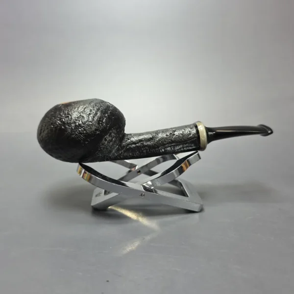 Graziano Tendi Sandblasted Tomato w/ Horn Handmade Briar Pipe, New - Image 11