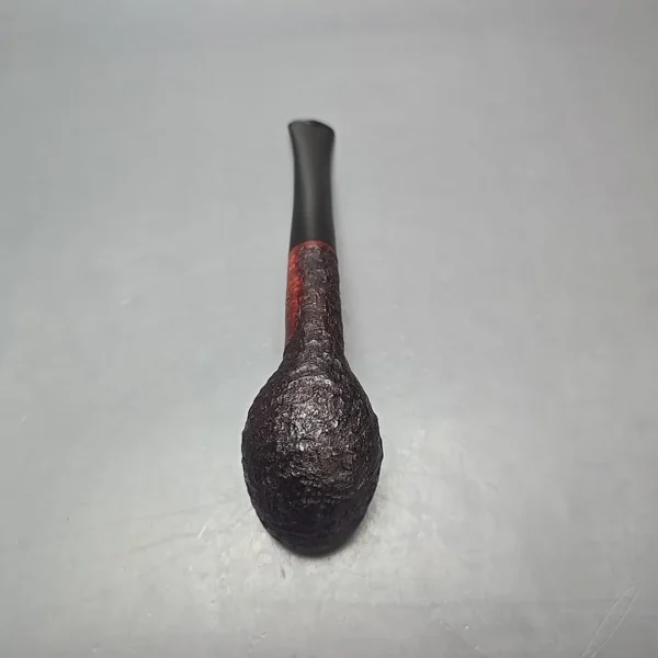 James Upshall Bark Group 5 Partially Rusticated Billiard Estate Briar Pipe, Unsmoked - Image 9