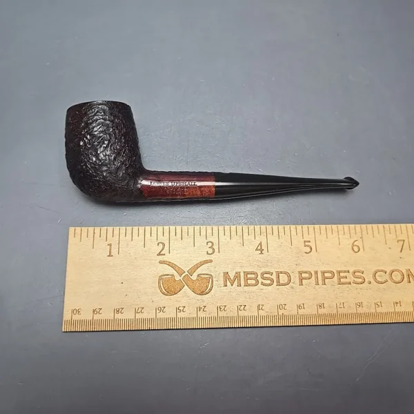 James Upshall Bark Group 5 Partially Rusticated Billiard Estate Briar Pipe, Unsmoked - Image 11