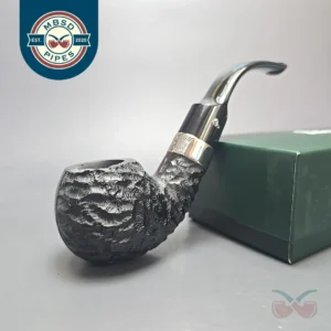 Peterson Jekyll & Hyde XL02 Partially Rusticated Apple Briar Pipe, New
