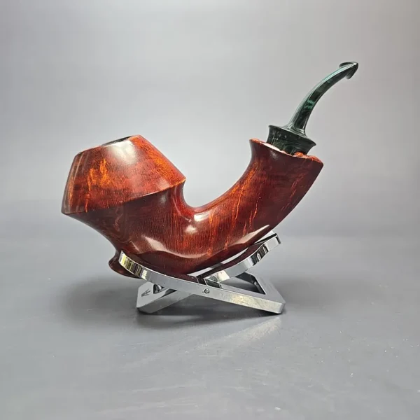 SU Pipes Smooth Dancing Rhodesian w/ Case Handmade Briar Pipe, New - Image 3