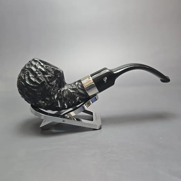 Peterson Jekyll & Hyde XL02 Partially Rusticated Apple Briar Pipe, New - Image 3