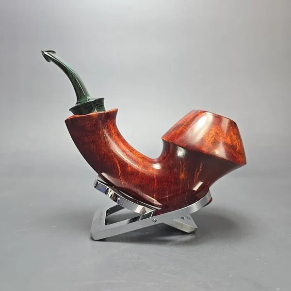 SU Pipes Smooth Dancing Rhodesian w/ Case Handmade Briar Pipe, New - Image 5