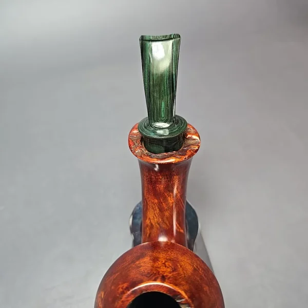 SU Pipes Smooth Dancing Rhodesian w/ Case Handmade Briar Pipe, New - Image 8