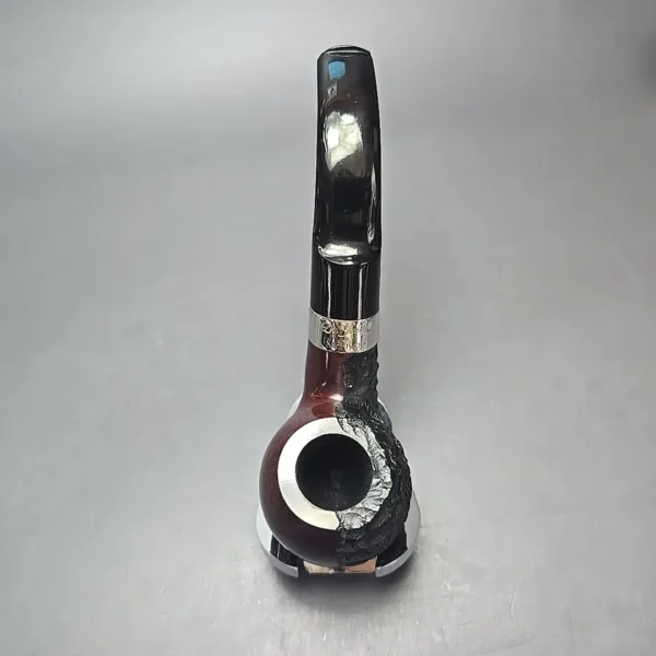 Peterson Jekyll & Hyde XL02 Partially Rusticated Apple Briar Pipe, New - Image 10