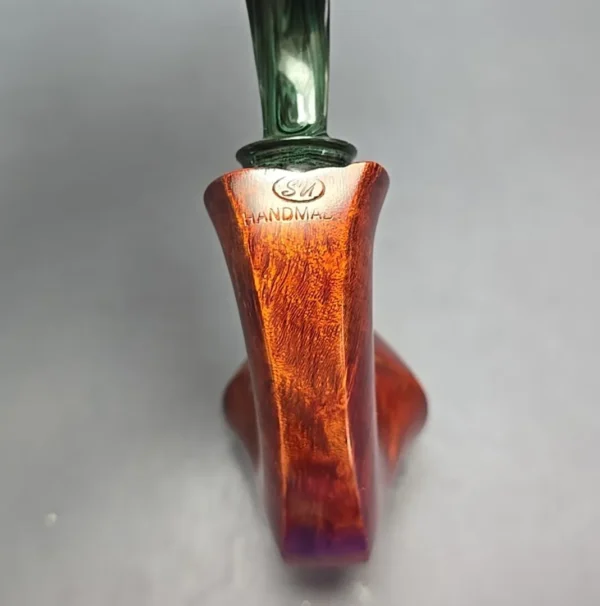 SU Pipes Smooth Dancing Rhodesian w/ Case Handmade Briar Pipe, New - Image 11