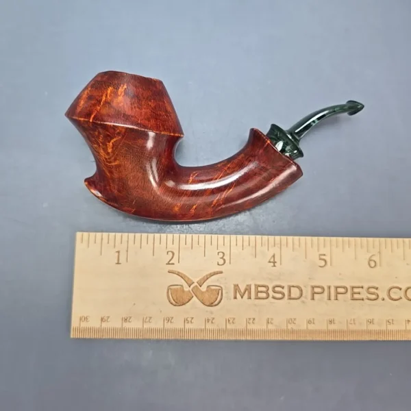 SU Pipes Smooth Dancing Rhodesian w/ Case Handmade Briar Pipe, New - Image 12