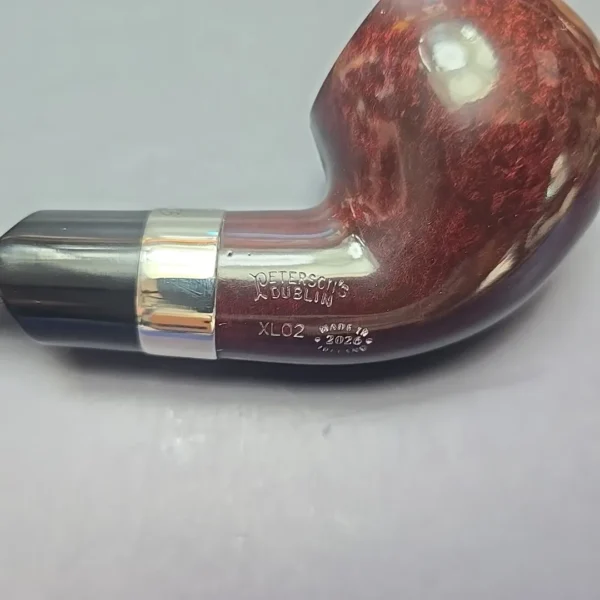 Peterson Jekyll & Hyde XL02 Partially Rusticated Apple Briar Pipe, New - Image 12