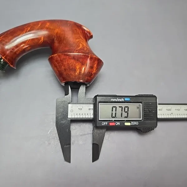 SU Pipes Smooth Dancing Rhodesian w/ Case Handmade Briar Pipe, New - Image 13