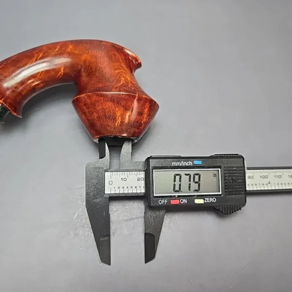 SU Pipes Smooth Dancing Rhodesian w/ Case Handmade Briar Pipe, New - Image 14