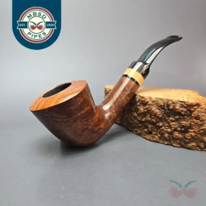 Brebbia Noce 6010 Smooth Dublin w/ Olivewood Estate Briar Pipe, Italian Estates