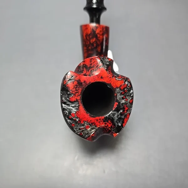 Nording Fantasy Partially Rusticated Freehand Estate Briar Pipe, Unsmoked - Image 5