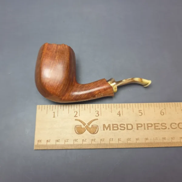 Neerup Basic 4 Smooth Panel Brandy Estate Briar Pipe, Unsmoked - Image 8