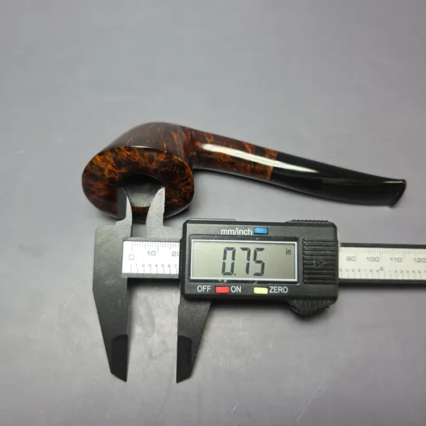 Herriot Pipes Smooth Asymmetric Dublin Handmade Briar Pipe, New - Image 10
