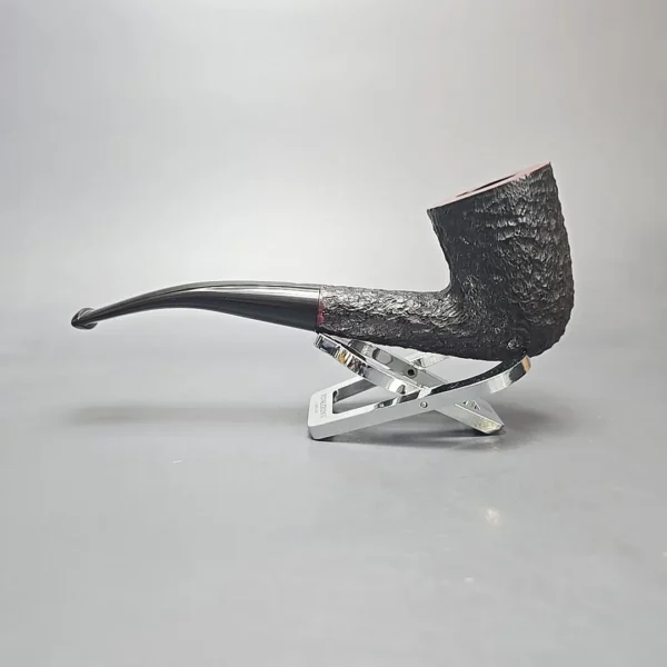 James Upshall Bark EXL Partially Rusticated Dublin Estate Briar Pipe, Unsmoked - Image 4
