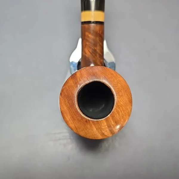 Brebbia Noce 6010 Smooth Dublin w/ Olivewood Estate Briar Pipe, Italian Estates - Image 6