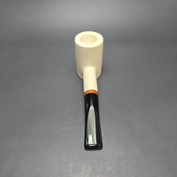 MBSD Meerschaum Deluxe Smooth Poker Block Meerschaum, Pipe Briar-Mortise, New - Image 6