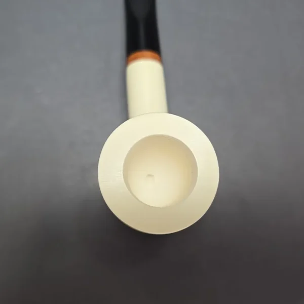 MBSD Meerschaum Deluxe Smooth Poker Block Meerschaum, Pipe Briar-Mortise, New - Image 7