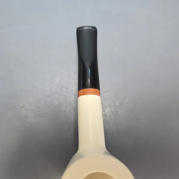 MBSD Meerschaum Deluxe Smooth Poker Block Meerschaum, Pipe Briar-Mortise, New - Image 8