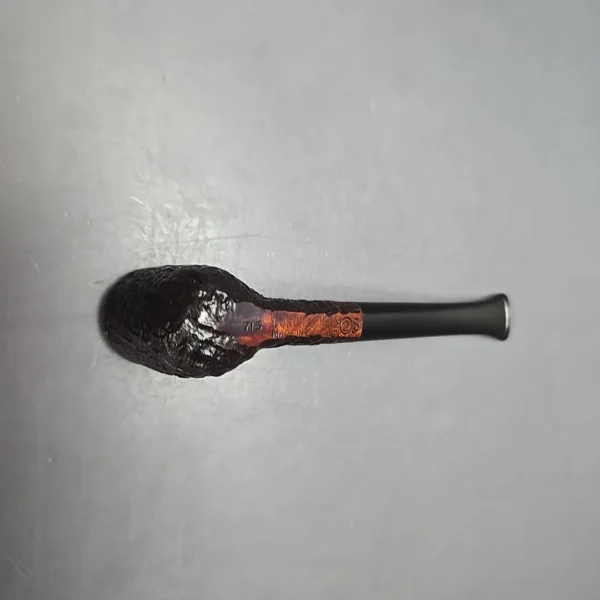 Dunhill 1974 Shell Briar 715 Sandblasted Stack Estate Briar Pipe, English Estates - Image 9