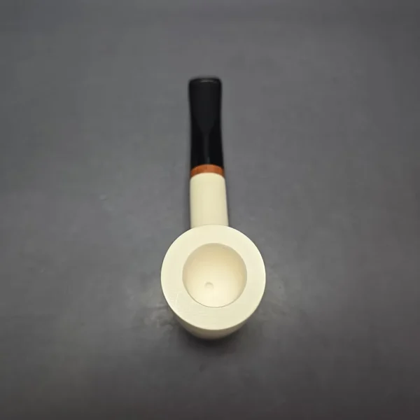 MBSD Meerschaum Deluxe Smooth Poker Block Meerschaum, Pipe Briar-Mortise, New - Image 9