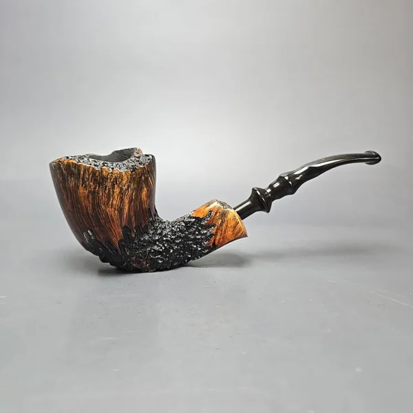 Nording XL Partially Rusticated Freehand Sitter Estate Briar Pipe, Danish Estates - Image 13