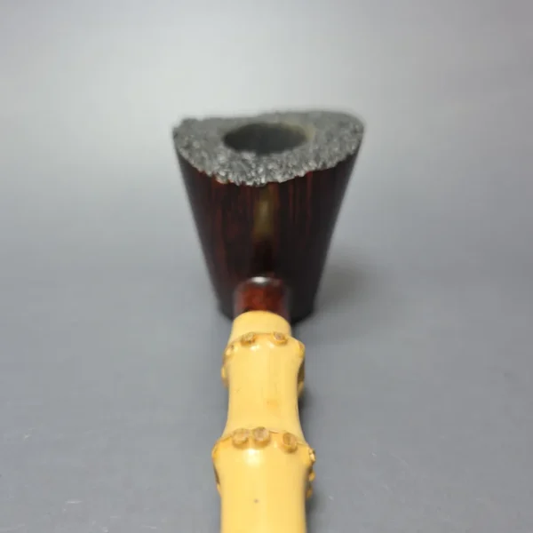 Martin Romijn Smooth Poker w/ Bamboo Handmade Briar Pipe, New - Image 6