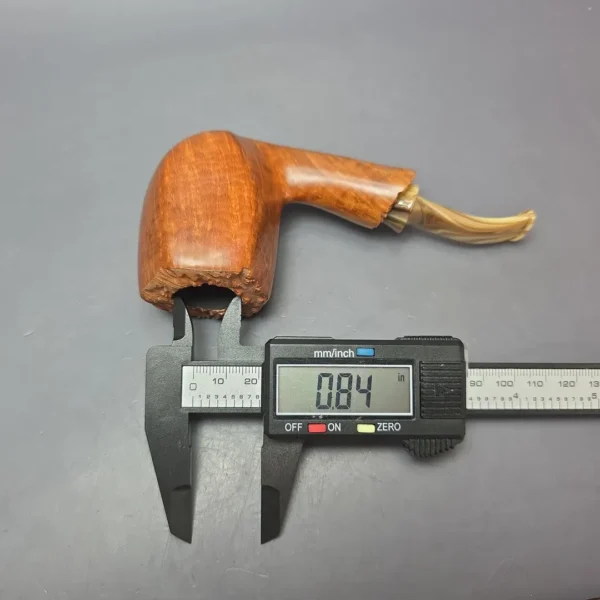Neerup Basic 4 Smooth Panel Brandy Estate Briar Pipe, Unsmoked - Image 9