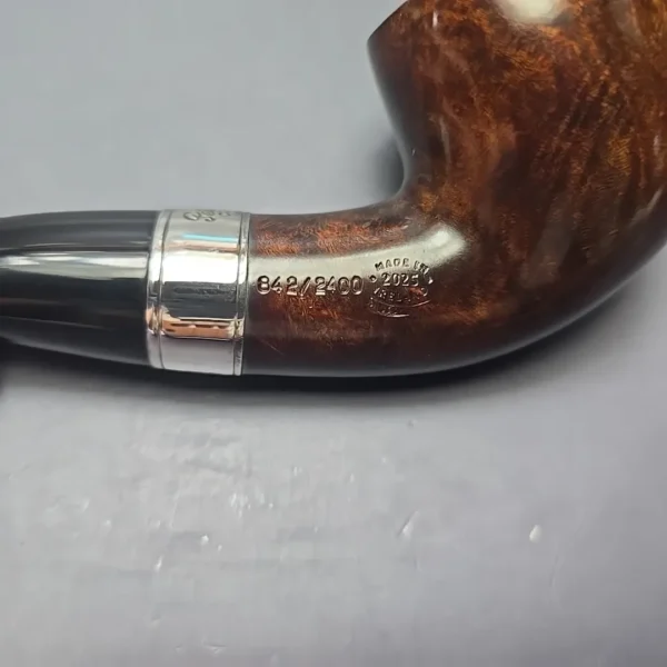 Peterson 160th Anniversary Pat. B Dark Smooth Bent Billiard Briar Pipe, New - Image 11