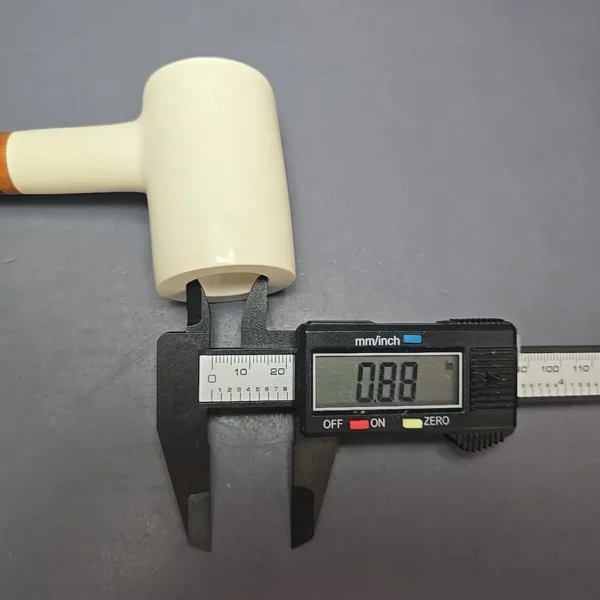 MBSD Meerschaum Deluxe Smooth Poker Block Meerschaum, Pipe Briar-Mortise, New - Image 12