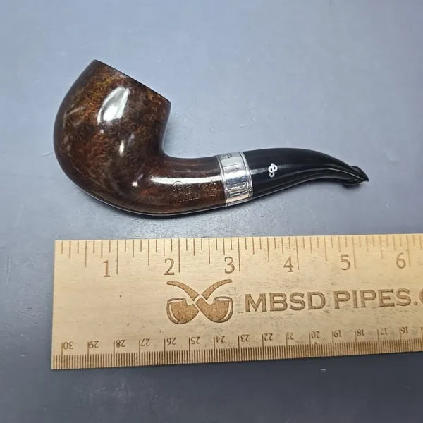 Peterson 160th Anniversary Pat. B Dark Smooth Bent Billiard Briar Pipe, New - Image 12