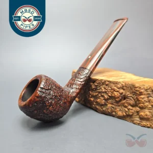Dunhill 1983 Cumberland 31279 Partially Sandblasted Pear Estate Briar Pipe, Unsmoked, English Estates