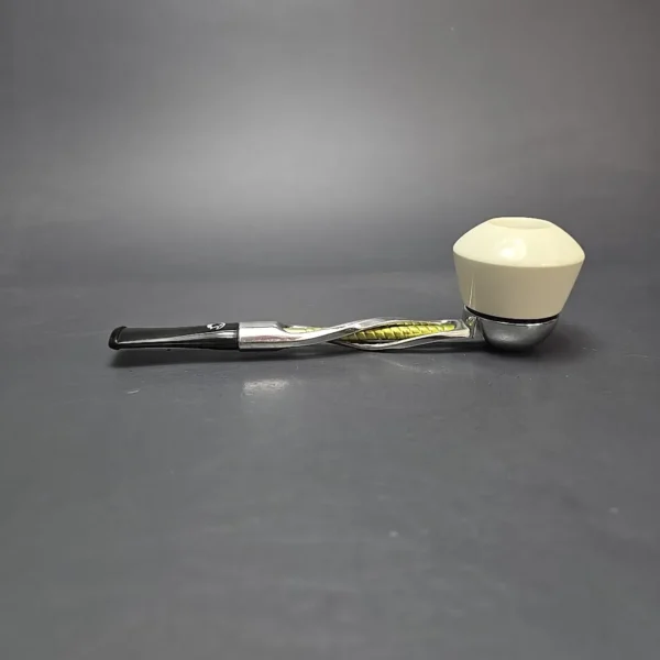 Falcon Shillelagh Green w/ MBSD Meerschaum Dublin Block Meerschaum Bowl Pipe, New - Image 5