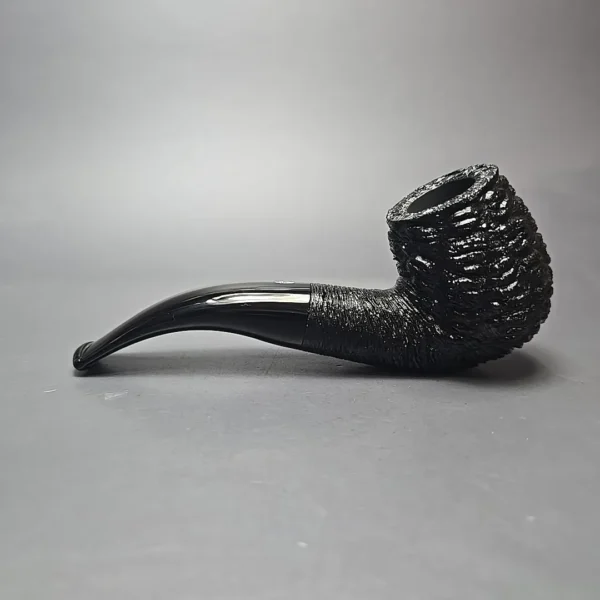 Savinelli 150th Anniversary Capri Root Briar 616 KS Rusticated Bent Billiard Briar Pipe, New - Image 4