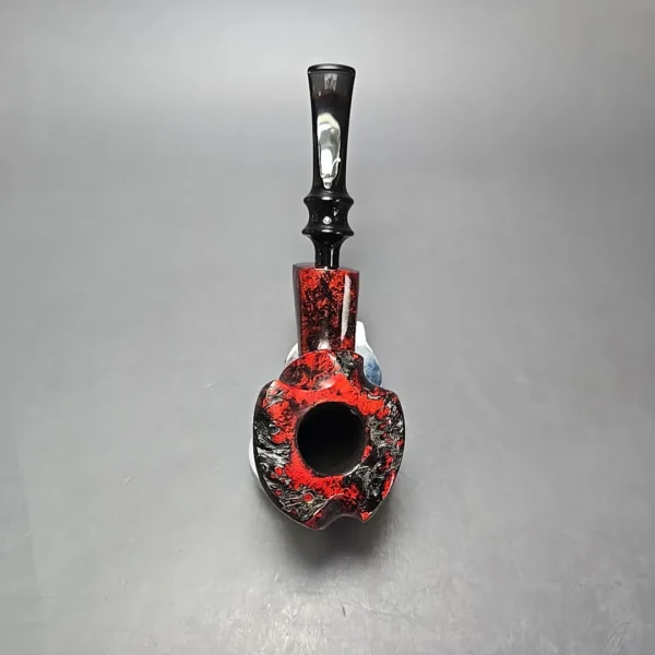 Nording Fantasy Partially Rusticated Freehand Estate Briar Pipe, Unsmoked - Image 7