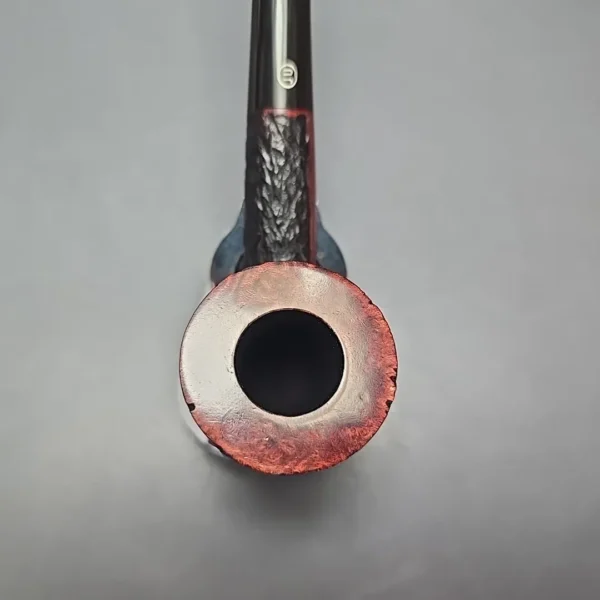 James Upshall Bark EXL Partially Rusticated Dublin Estate Briar Pipe, Unsmoked - Image 6