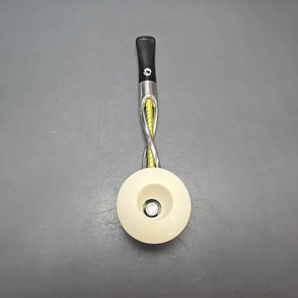 Falcon Shillelagh Green w/ MBSD Meerschaum Dublin Block Meerschaum Bowl Pipe, New - Image 9