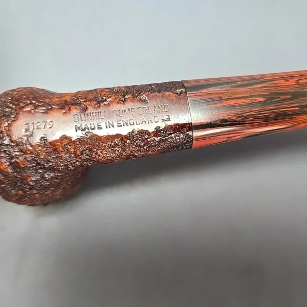 Dunhill 1983 Cumberland 31279 Partially Sandblasted Pear Estate Briar Pipe, Unsmoked, English Estates - Image 10