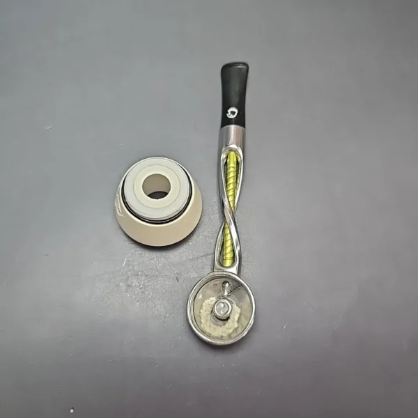 Falcon Shillelagh Green w/ MBSD Meerschaum Dublin Block Meerschaum Bowl Pipe, New - Image 11