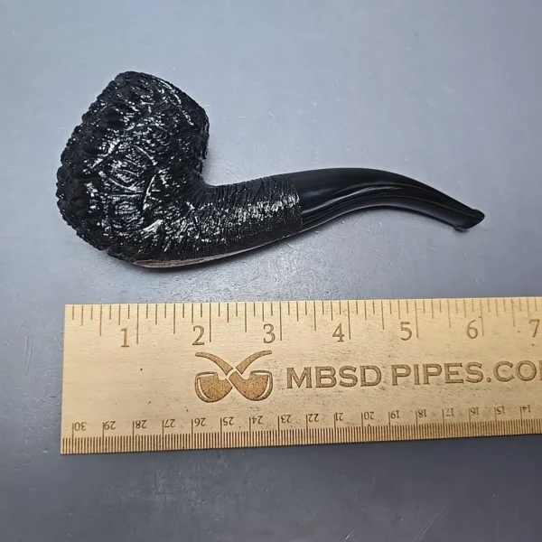 Savinelli 150th Anniversary Capri Root Briar 616 KS Rusticated Bent Billiard Briar Pipe, New - Image 11