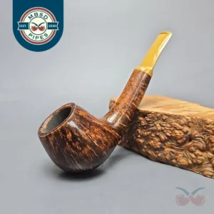 Chris Morgan Signature Smooth Nosewarmer Brandy Estate Briar Pipe, American Estates