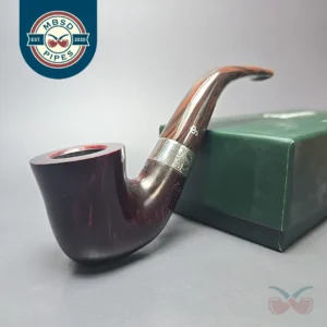 Peterson Irish Harp 05 Smooth Calabash w/ Silver Briar Pipe, New