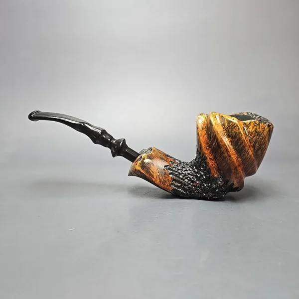 Nording XL Partially Rusticated Freehand Sitter Estate Briar Pipe, Danish Estates - Image 10