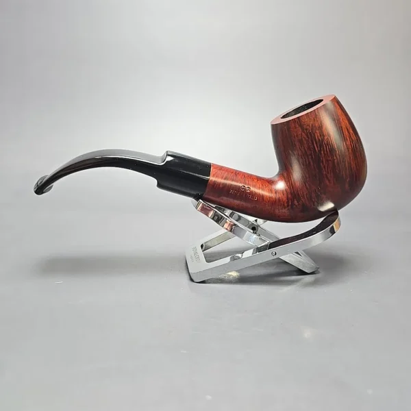 Calibano (Mastro de Paja) 107 S C3 Smooth Bent Billiard Estate Briar Pipe, Unsmoked - Image 4