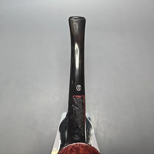 James Upshall Bark EXL Partially Rusticated Dublin Estate Briar Pipe, Unsmoked - Image 7