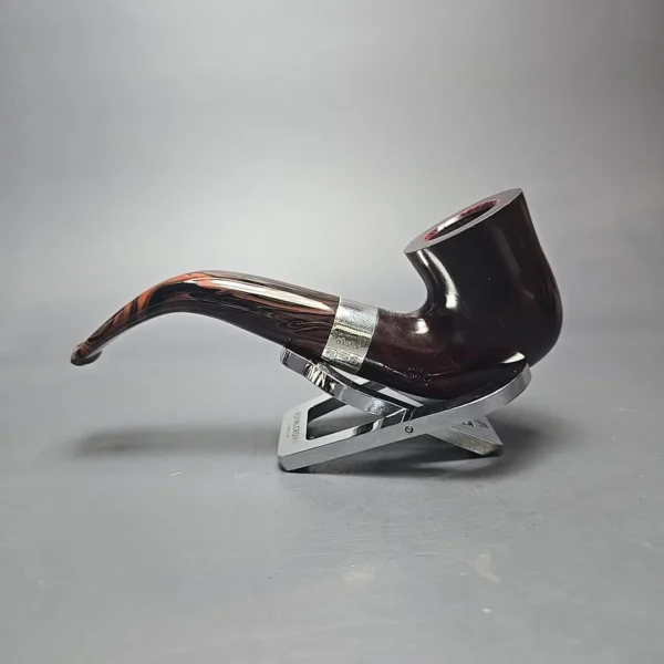 Peterson Irish Harp 05 Smooth Calabash w/ Silver Briar Pipe, New - Image 4