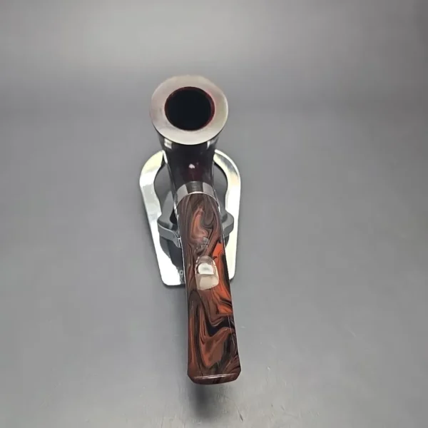 Peterson Irish Harp 05 Smooth Calabash w/ Silver Briar Pipe, New - Image 5