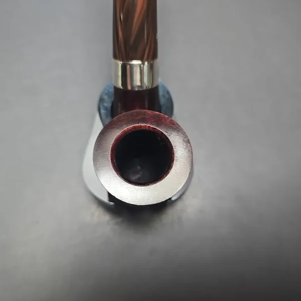 Peterson Irish Harp 05 Smooth Calabash w/ Silver Briar Pipe, New - Image 6