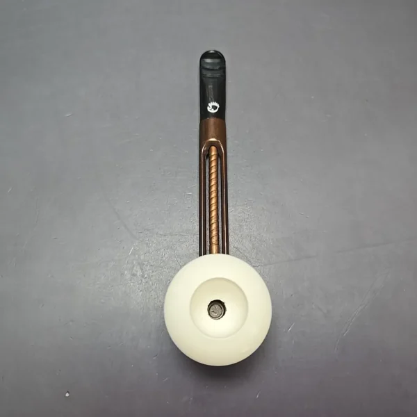 Falcon Extra Dental w/ MBSD Meerschaum Rhodesian Block Meerschaum Bowl Pipe, New - Image 8