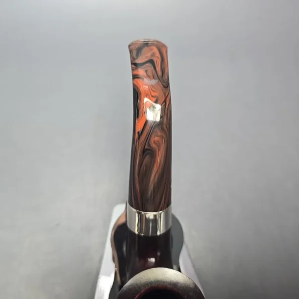 Peterson Irish Harp 05 Smooth Calabash w/ Silver Briar Pipe, New - Image 7